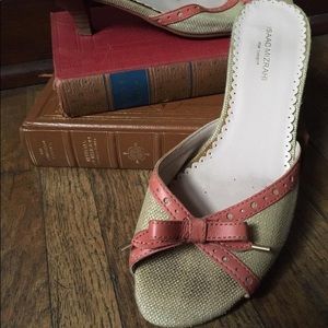 Isaac Mizrahi straw sandals